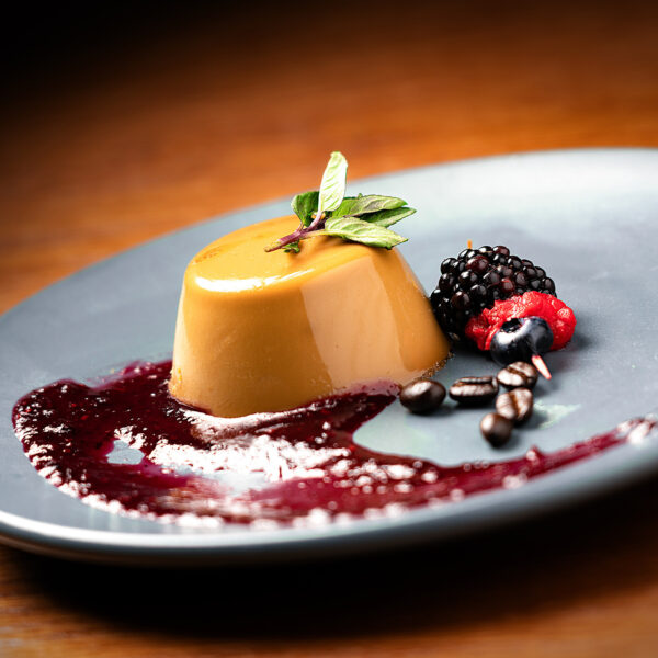 Panna cotta de café